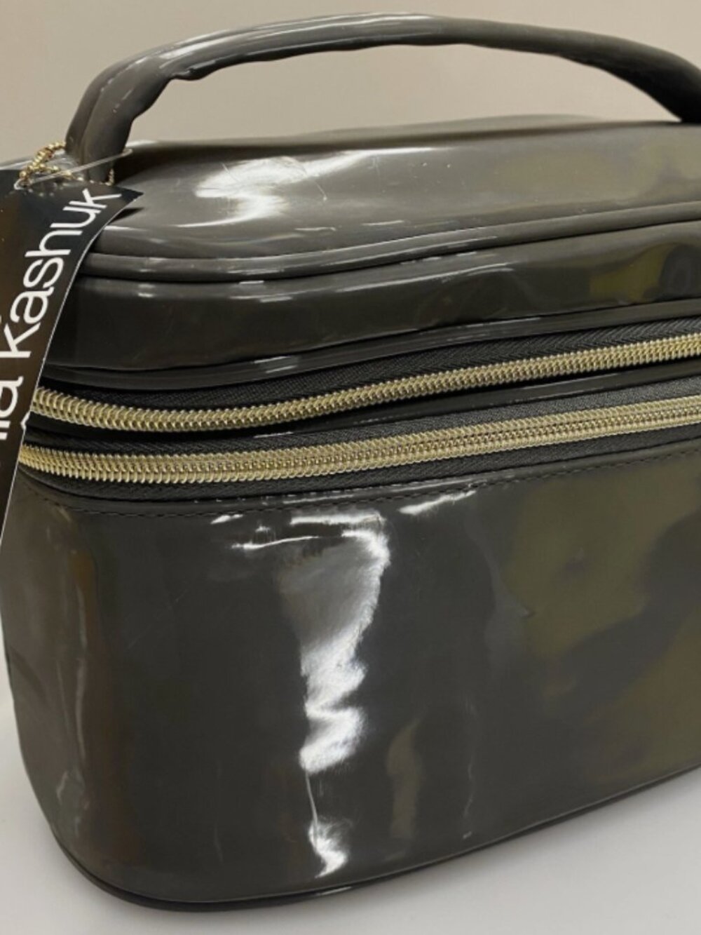 MSRP $30 | Sonia Kashuk Double Zip Travel Train Case Makeup Bag – Gray – NWT